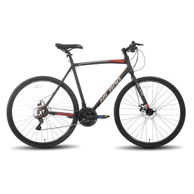 Joykie 700C אופניים היברידיים דרך, 21 מהירות אופניים אופניים עירוניים של עיר עירונית עם בלם דיסק לגברים נשים נוחות למבוגרים.