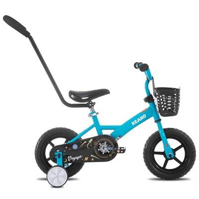JOYKIE JOYSTAR 10/12 אינץ' אופני ילדים לבנים ולבנות בגילאי 1-4 שנים, אופני פעוטות עם גלגלי אימון ואופני סל לילדים